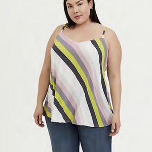 Torrid,Top Striped Blouse Plus Size 2Xl New